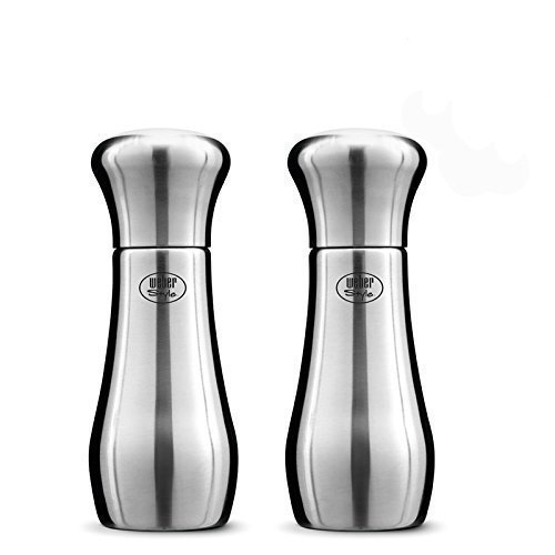 Preisvergleich Produktbild Weber Salz- und Pfefferstreuer Weber Style Edelstahl, 10 cm