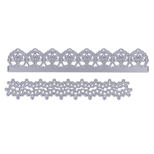 Amazingdeal365 Metall Form Schablonen Schneiden DIY Dekor Sammelalbum Karten Buchzeichen Lesezeichen als Geschenk für Freunde Geburtstag Kinder,Kindergarten Hobby Schule Handarbeit Unterricht usw. Ein tolles Geschenk! (2PCS)