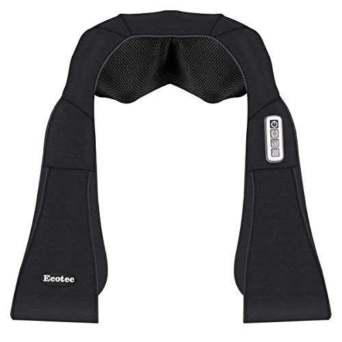 Preisvergleich Produktbild Urnight Shiatsu Elektrisch massagegerät Schulter Nackenmassagegerät mit Wärmefunktion 3D-Rotation Massage zur Muskelschmerzlinderung Einstellbaren Geschwindigkeiten für Haus Büro Auto