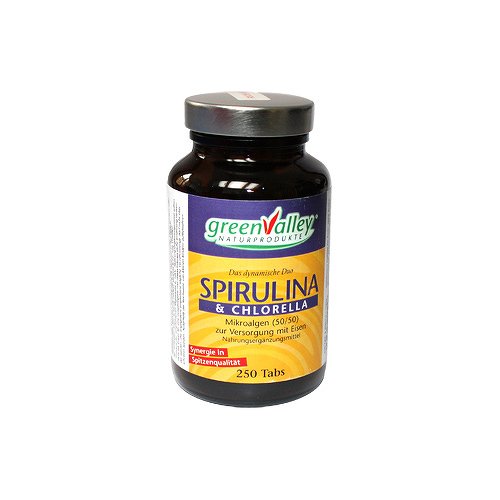 spirulina + chlorella earthrise tabletten 250 St