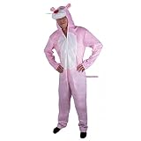 P 'tit Clown 10228 Kostüm Erwachsene Plüsch Rasa – Panther – Einheitsgröße – Rosa