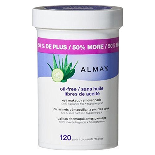 Almay Oil Free Gentle Eye Makeup Remover Pads, 120 ct