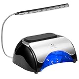 USpicy Lampe UV LED et CCFL 48W Lampe UV Ongles Gel, Sèche Ongles avec Port USB, Minuterie Automatique de 30s/60s/120s, Pour Vernis à Base de Gel, Gel LED et Vernis LED, Vernis UV,etc