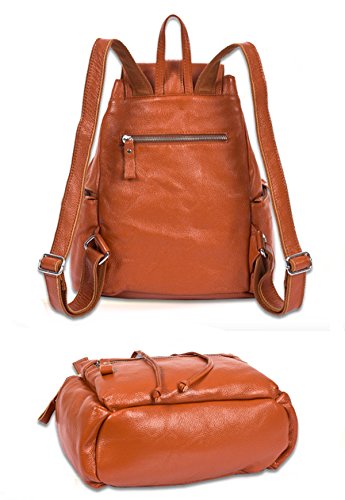 DRF Sac à Dos Femme en Cuir de Voyage #BG-121 (marron)