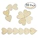 Produktbild Zilong 60mm Herz Holz Scheiben, unlackiert Naturholzscheiben Verzierungen/Deko für DIY Handwerk, hochzeitsdeko, tischdeko, 50 Stück