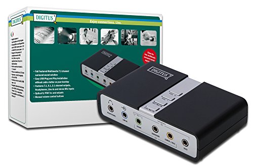DIGITUS USB Soundbox, 7.1 Kanal, für gleichzeitige Aufnahme und Wiedergabe, schwarz - 5