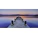 Produktbild Mendler LED-Bild, Leinwandbild Leuchtbild Wandbild, Timer ~ 110x55cm Steg, flackernd