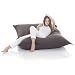 Original Lazy Bag Indoor Bean Bag XXL 360L Giant Beanbag 180x140 cm, COTTON, brown,