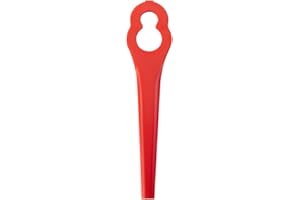 FOURSHOW 60 Stück PA6 Ersatzmesser-Set Kompatibel für Einhell Rasentrimmer GE-CT 18 Li, GC-CT 18/24 Li, BG-CT 18 Li, RG-CT 18 Li, Kunststoffmesser Kompatibel für Einhell Akku-Rasentrimmer Zubehör