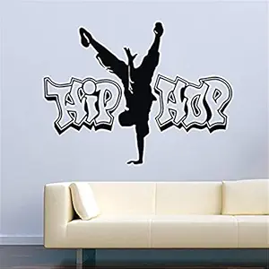 Gadgets Wrap Dance Silhouette Dancer Hip hop Decorative Vinyl Sticker Art Decor Home Decor Removable Living Removable Wall Sticker MY54