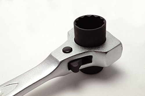 Gerüstbauratsche OSTENDORP ORIGINAL Gerüstbau-Ratschenschlüssel Gerüstbauerknarre Doppelratsche 19 / 22 mm - 4