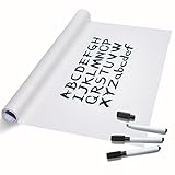 Tafelfolie Selbstklebend Weiß TTMOW 43 x 200 CM Whiteboard...