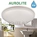 Produktbild AUROLITE LED 18W IP44 Deckenleuchten, Ø 26cm, 4000K, 1300LM, Beleuchtung für Badezimmer, Küche, Flur, Büro, Flur, Deckenleuchte, Bad Deckenleuchten, Bestseller in Großbritannien