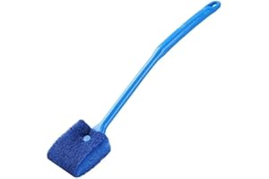 DIGIFLEX Fish Tank Aquarium Cleaning Sponge -Scrubbing Brush - Scourer – Glass Cleaner - Algae Remover – Cleaning Brush – Long 30cm Handle – Fishtank Accessories