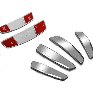 AUTO CAR WINNER Status Silver High Glossy Slim Door Edge Guards Set of 4-(Made in Korea)