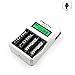 Produktbild Kakiyi 100-240V PALO C907 LCD-Weiß Vier Slot Intelligent Battery Charger AA AAA Batterielade Schnell-Station-Port