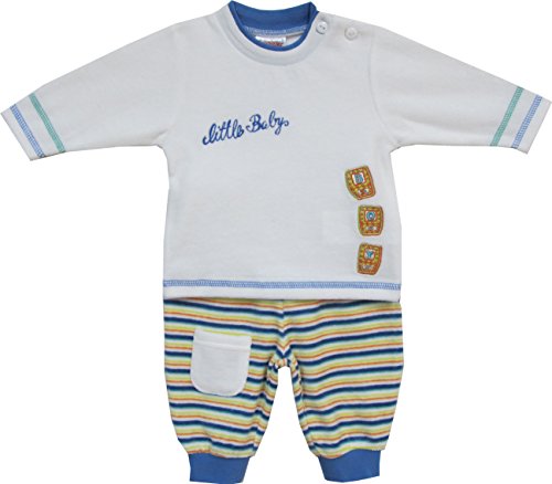 Schnizler Unisex Baby Tracksuit -  White - 6-9 Months