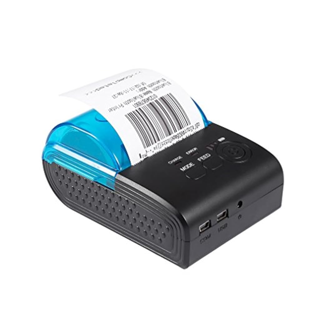 беспроводной мини-термопринтер printer, 58 мм,. термопринтер блютуз. принтер с блютузом. Pt 210 принтер. мини принтер чеков.