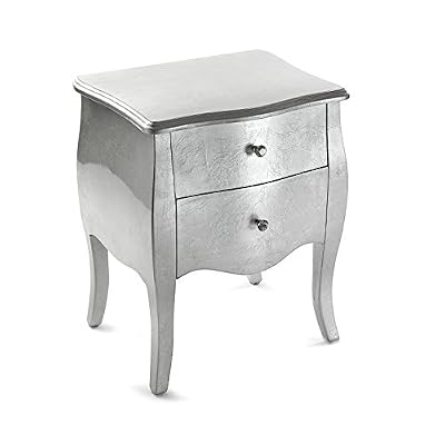 Versa 21260022 Table de Chevet Confortable en Bois Doré 60 x 39 x 50 cm