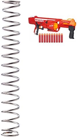 BLJRGS NFstrike Upgraded 10KG Modified Steel Spring for Nerf N-Strike Mega Series RotoFury Blaster - Silver
