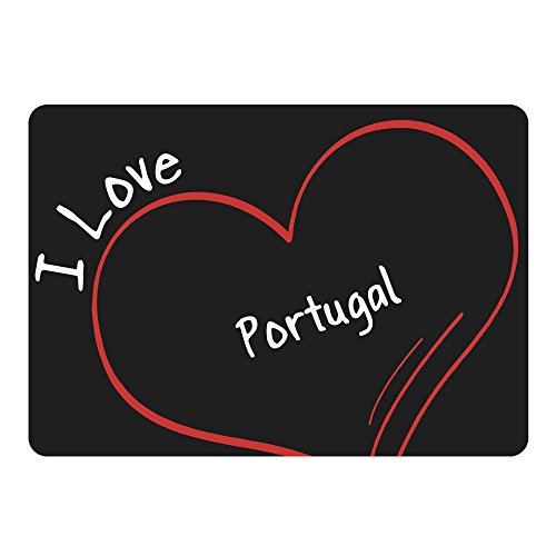 Preisvergleich Produktbild Mousepad Modern I Love Portugal schwarz