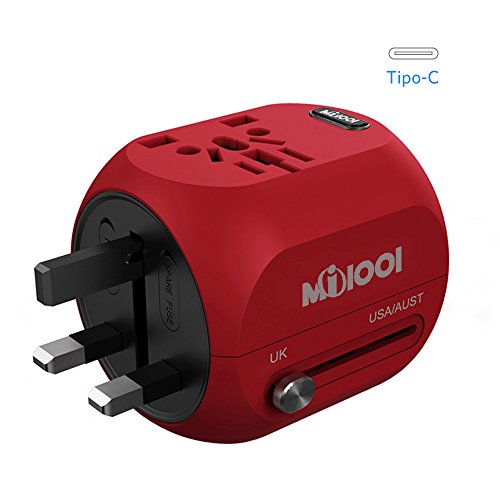 Adaptador Enchufe, Milool Cargador USB