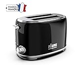 Faure Grille pain Design Vintage - 810W puissance réglable - Ejection Haute - Fente Extra Large