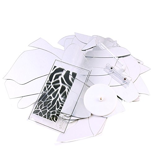 Wand Tattoo, Wuiyepo 3D Spiegel Wand Aufkleber Wohnkultur Spiegel Aufkleber Dekor für zu Hause Hotel Wohnzimmer Umkleideraum Badezimmer Dekor - 3