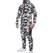 Produktbild Timogee Herren Herbst Winter Sweatshirt kapuzenpullover Pullover Hoodie + Sporthosen Camouflage Hose Sets Sportanzug Trainingsanzug Hausanzug