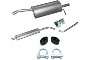 POLMOSTROW Auspuff MITTELSCHALLDÄMPFER ENDSCHALLDÄMPFER + Montagezubehör für im Artikelbeschreibung angegebene Modell