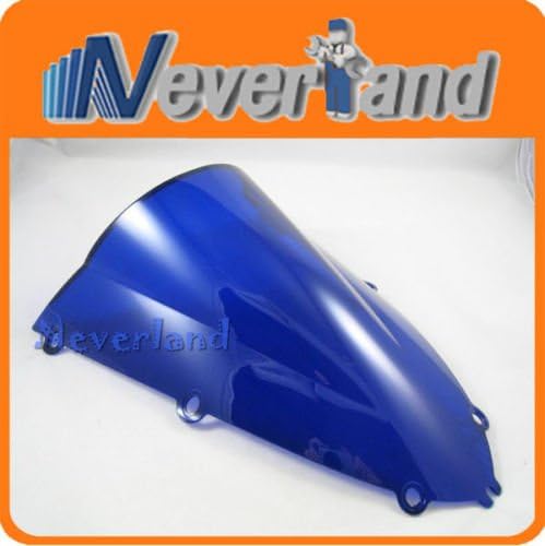 Aridox(TM) Blue ABS Motorcycle Double Bubble Windscreen Windshield For Yamaha YZF 1000 R1 1998-1999 C10
