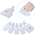 Elite99 5pcs Wearable Toenail UV Gel Polish Remover Clip Caps Reusable Soak Off Wraps Clamp Plastic Acrylic Nail Art Salon Pedicure Tools (White)