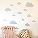 Cloud Wall Sticker Decals Kids Nursery Children Room 10 pieces10 clouds -White