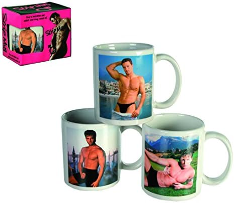 Works Cup - Novelty Heat Activated Hunky Man Striptease Ceramic Mug
