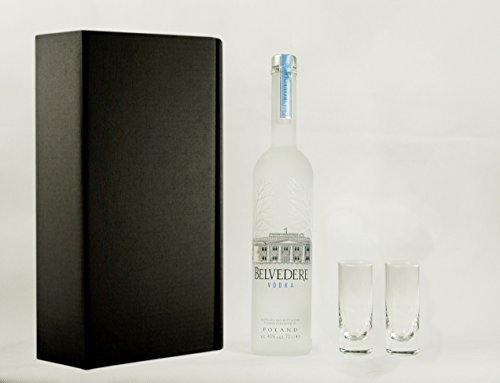 Preisvergleich Produktbild Geschenkidee Belvedere + 2 hochwertige Gläser