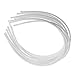 SODIAL(R) 10 PCS girl women hair accessory plastic headband 4mm White