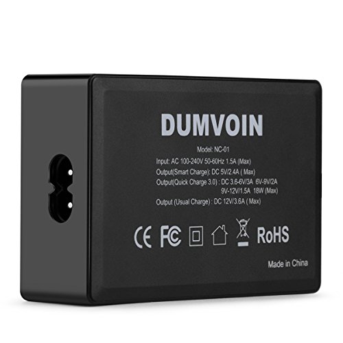 Microsoft Surface Pro 2, Surface Pro Ladegerät 12V 3.6A, DUMVOIN 72W AC Adapter Multi-Port-Ladestation Qualcomm Quick Charge 3.0 Stromversorgung für Google Nexus 6, iPhone, iPad, Samsung Galaxy S7 / S6 / LG - 8