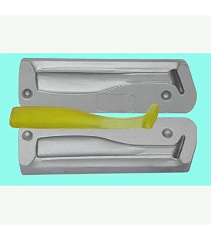 Moule Leurre Aluminium – 5 Cavités 5 Pouces Twitching Shad – Avec Tiges Pour Hochet – Neuf