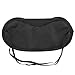 SODIAL (R) eye mask sleep mask eye mask blindfold travel black nylon 18,5x9cm Fashion