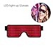 Produktbild KOBWA Leuchtbrille LED Shutter Shade Brille USB Ladevorgang Leuchten Gläser für Party Masquerade, Nacht Pub,Bar Klub Rave
