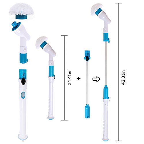 belagerungen Haushalt Scrub Pinsel Hurricane Spin Scrubber Kabelloser wiederaufladbar für Reinigung - 3