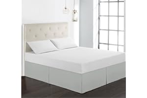 EUPEFIST Gonna Da Letto Mantovana Matrimoniali/Una Piazza E Mezzo/Singolo Gonna Letto Giroletto 153*203CM Bedskirts Gonna Per Letto Tinta Unita Bed Skirt Vestiletto ( Color : D , Size : 198*203+38cm )