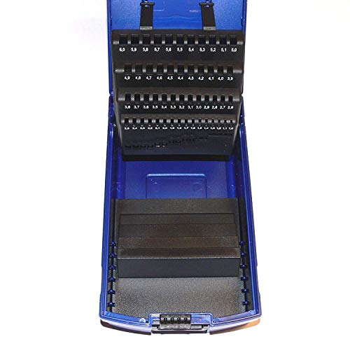 Craft 00811520050 de forage de l'industrie Boîte en plastique bleu foncé KR 591 vide 51 pièces pour mèche spirale HSS-G DIN 338