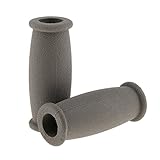 MagiDeal Soft Rubber Crutch Hand Grip Cover Crutches Handle Replacement Covers - Gray, as described