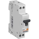DEBFLEX - 20A Phase + Neutral 3KA Circuit Breaker - Short Circuit Module - NF Certified - Electrical Panel Installation - Gre