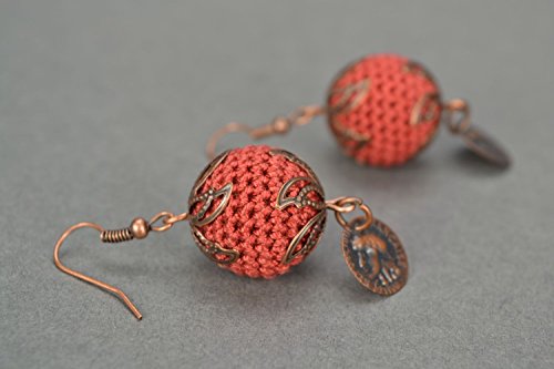 Preisvergleich Produktbild Baumwoll Ohrringe "Wacholder Kugeln"