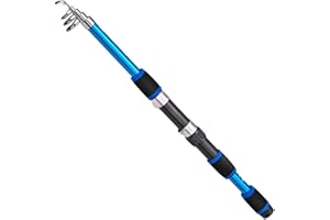 GDFNMOGO Telescopic Fishing Rods, Portable Travel Fishing Rod, Ultralight Telescopic Fishing Rod, 8M Portable Telescopic Sea Pole Fishing Rod(blue)