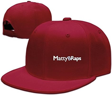 Facsea Runy Custom Matty B Raps Adjustable Baseball Hat &amp; Cap Red