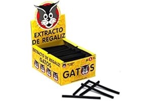 FRUTITOSCOM Gatos L - Barres d'extrait de réglisse - 200 Unités
