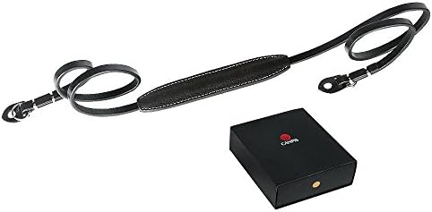 CANPIS Lengthened Leather Camera Shoulder Neck Strap with Shoulder Support for Micro-camera(Black )